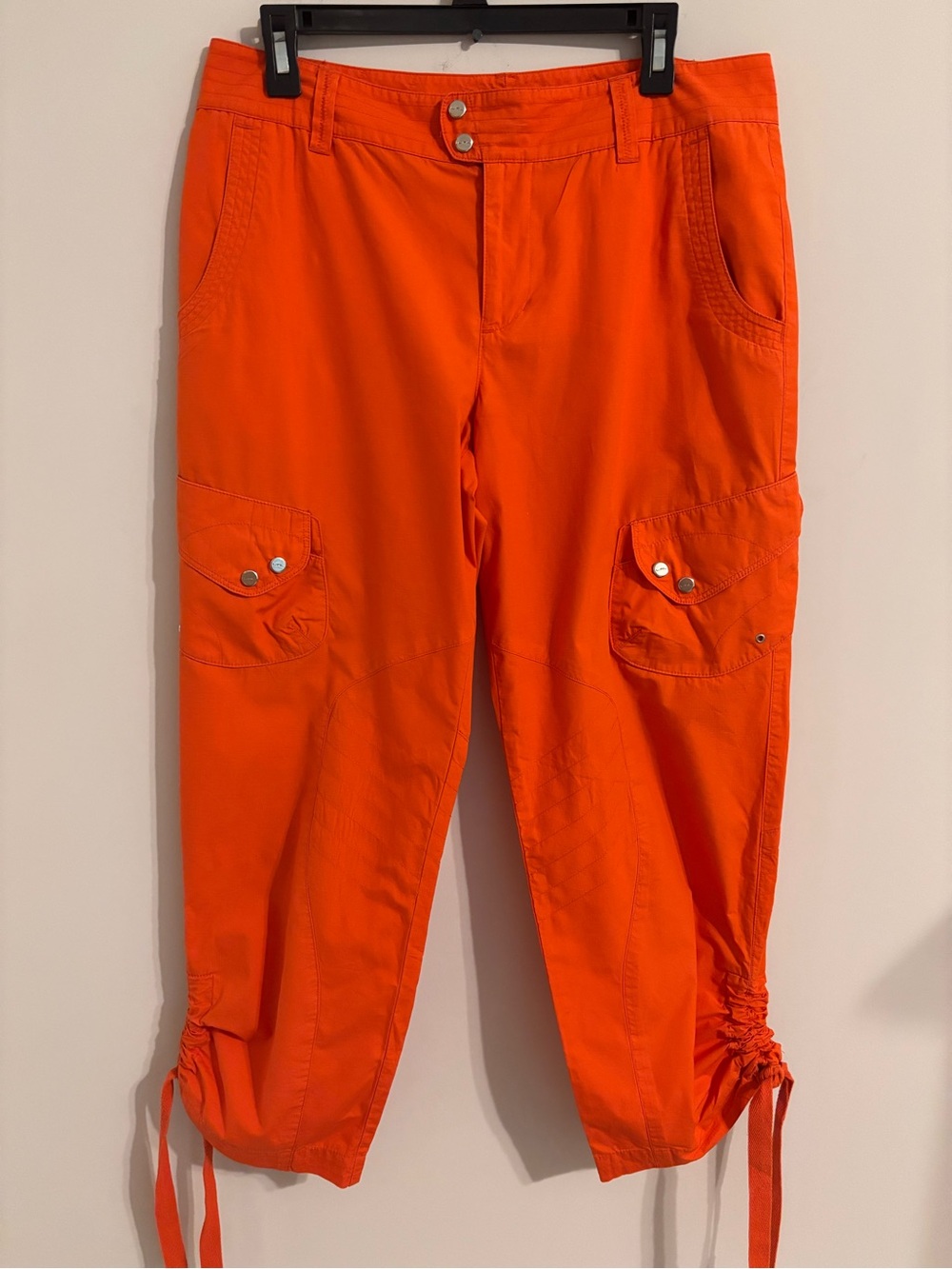 Lauren Active Ralph Lauren Orange Cargo Cropped Pants